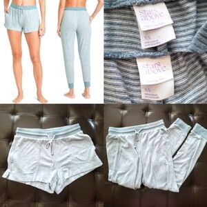 ❗Stars Above Blue Perfectly Cozy Striped Lounge Shorts/Jogger Pants XS❗